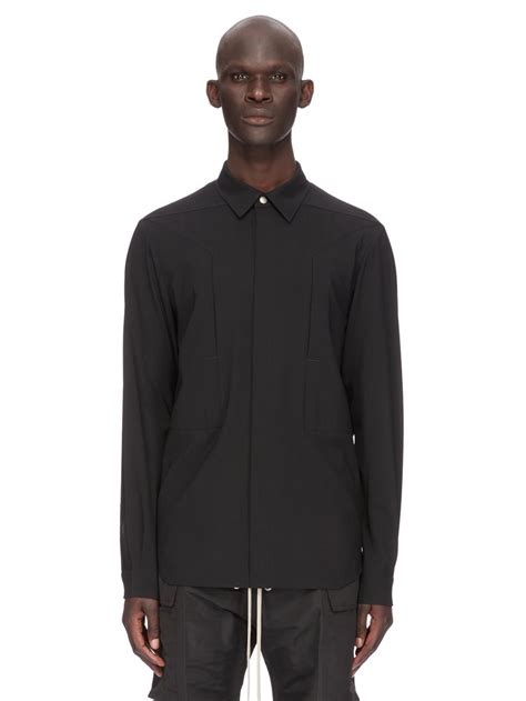 rick owens ripped shirt|rick owens shirt men.